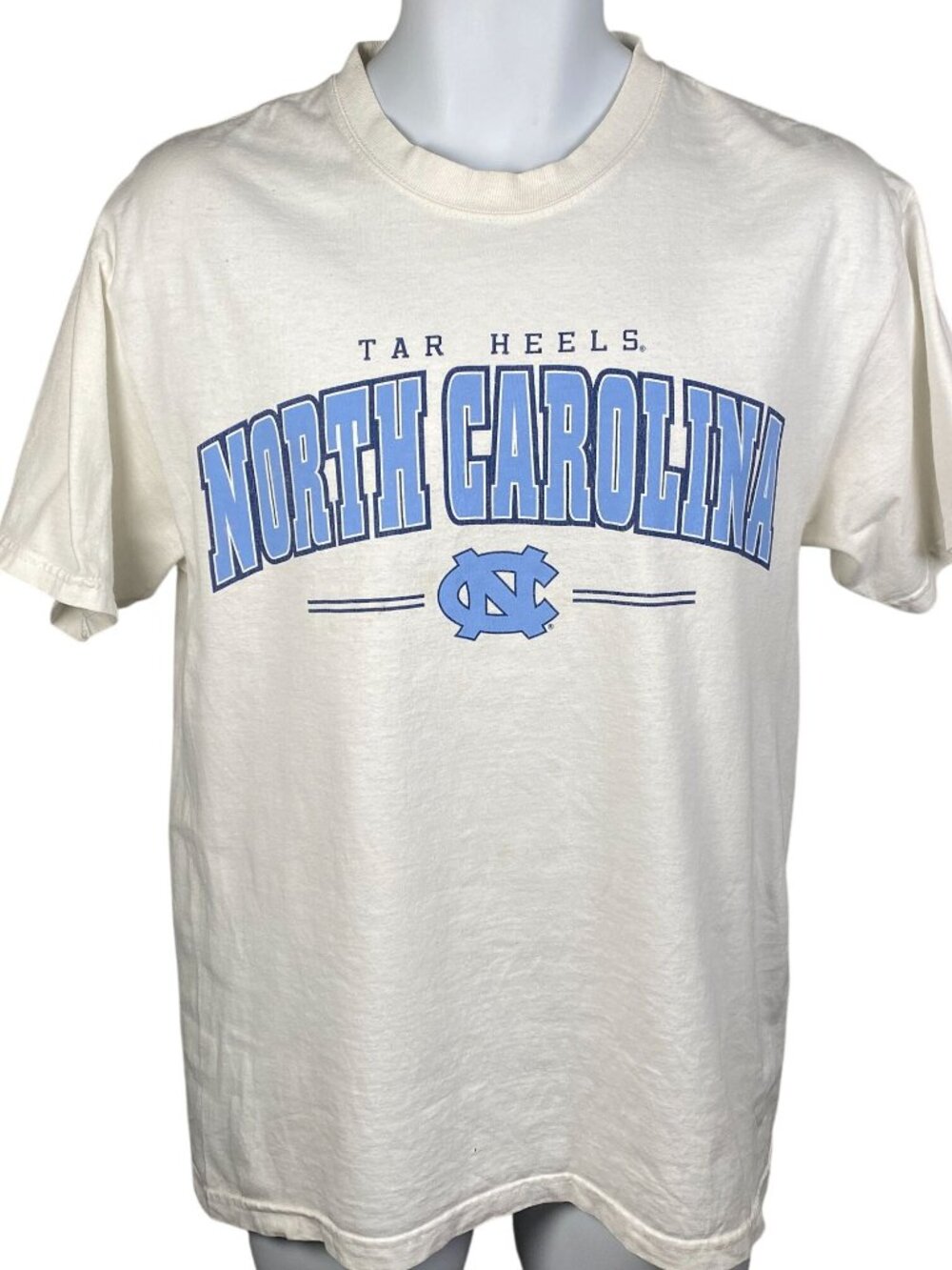Vintage UNC North Carolina Tar Heels T Shirt Mens M Short Sleeve White Cotton